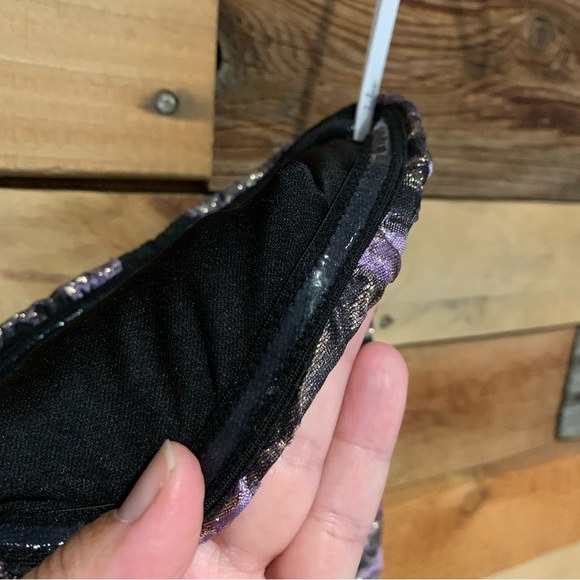 Lulus All Romance Black Floral Jacquard Strapless High-Low Gown Black/Lilac - XS - Picture 15 of 15